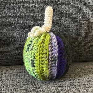Handcrafted Multicolor Crochet Pumpkin